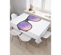 Прямоугольная скатерть JoyArty Отражение в очках из сатена tc_29064_120x145