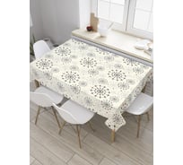 Прямоугольная скатерть JoyArty Паутинные круги из сатена tc_32147_120x145