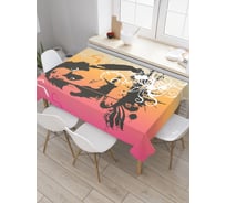 Прямоугольная скатерть JoyArty Певица с микрофоном из сатена tc_29400_120x145