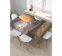 Прямоугольная скатерть JoyArty Космические камни из сатена tc_6902_120x145
