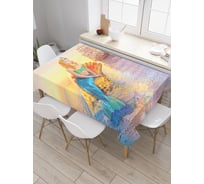Прямоугольная скатерть JoyArty Ожидание русалки из сатена tc_23406_120x145