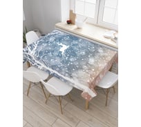 Прямоугольная скатерть JoyArty Летящий олень из сатена tc_21456_120x145