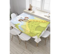 Прямоугольная скатерть JoyArty Персонажи сказки из сатена tc_31463_120x145