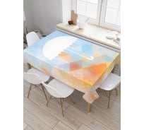 Прямоугольная скатерть JoyArty Красочный дождь из сатена tc_19801_120x145