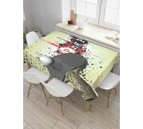 Прямоугольная скатерть JoyArty Пинг-понг из сатена tc_7432_120x145