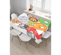 Прямоугольная скатерть JoyArty Они ждут из сатена tc_37601_120x145