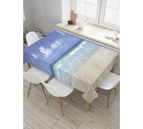 Прямоугольная скатерть JoyArty На пирсе из сатена tc_8662_120x145