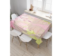 Прямоугольная скатерть JoyArty Лесной замок из сатена tc_2860_120x145