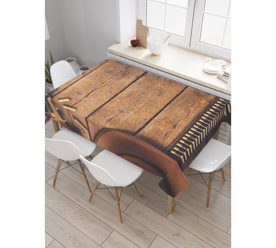 Прямоугольная скатерть JoyArty Патроны к револьверу из сатена tc_23118_120x145 1