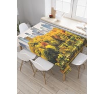 Прямоугольная скатерть JoyArty Парк в мегаполисе из сатена tc_37669_120x145