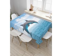 Прямоугольная скатерть JoyArty Парный прыжок из сатена tc_6114_120x145