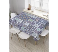 Прямоугольная скатерть JoyArty Орнаментальная плитка из сатена tc_32420_120x145