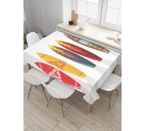 Прямоугольная скатерть JoyArty Парные серфы из сатена tc_9697_120x145