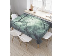 Прямоугольная скатерть JoyArty Лесная тьма из сатена tc_22098_120x145