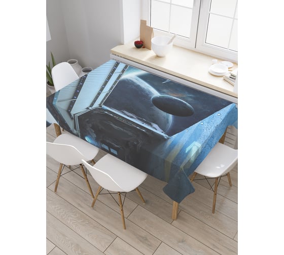 Прямоугольная скатерть JoyArty Космический вид из сатена tc_21680_120x145 1