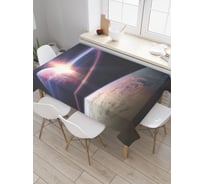 Прямоугольная скатерть JoyArty Космическая скорость из сатена tc_22411_120x145