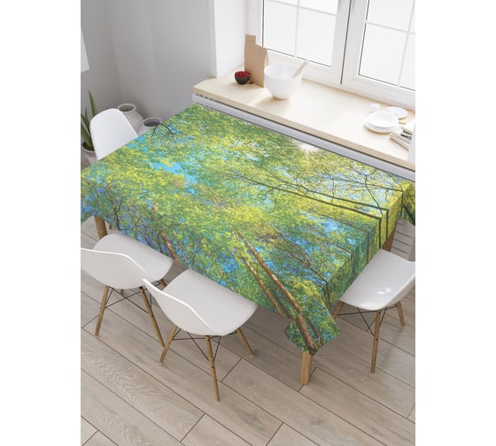 Прямоугольная скатерть JoyArty Лесные мысли из сатена tc_20666_120x145 1