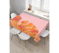 Прямоугольная скатерть JoyArty Пламенные бабочки из сатена tc_28492_120x145