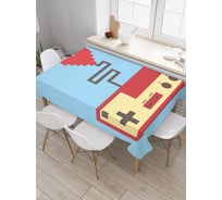 Прямоугольная скатерть JoyArty Пиксельный джойстик из сатена tc_57359_120x145