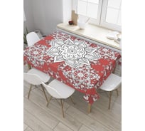 Прямоугольная скатерть JoyArty Орнамент Туркмении из сатена tc_36093_120x145