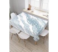 Прямоугольная скатерть JoyArty Лиственные реки из сатена tc_21397_120x145