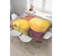 Прямоугольная скатерть JoyArty Осение груши из сатена tc_7459_120x145