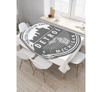 Прямоугольная скатерть JoyArty Печать Мичигана из сатена tc_38113_120x145