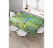 Прямоугольная скатерть JoyArty Лесные высоты из сатена tc_20679_120x145