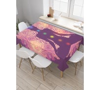 Прямоугольная скатерть JoyArty Медитативная асана из сатена tc_62832_120x145