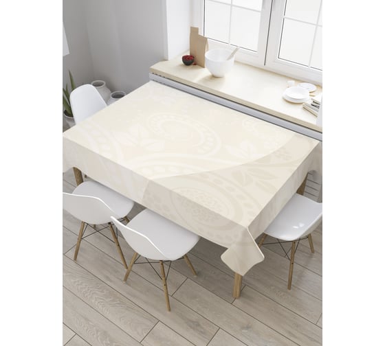 Прямоугольная скатерть JoyArty Пастельные узоры из сатена tc_33359_120x145 1