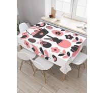 Прямоугольная скатерть JoyArty Пасхальный кролик из сатена tc_3516_120x145