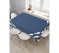 Прямоугольная скатерть JoyArty Круговорот рыб из сатена tc_23131_120x145