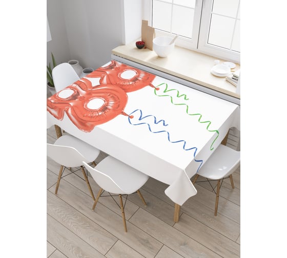 Прямоугольная скатерть JoyArty Парящие восьмерки из сатена tc_34253_120x145 1