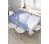 Прямоугольная скатерть JoyArty Парящие облака из сатена tc_31217_120x145