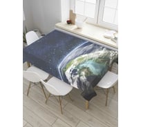 Прямоугольная скатерть JoyArty Космический горизонт из сатена tc_8614_120x145