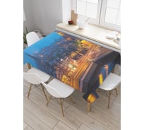 Прямоугольная скатерть JoyArty Освещение ночного города из сатена tc_38512_120x145