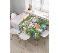 Прямоугольная скатерть JoyArty Пейзаж города из сатена tc_30933_120x145