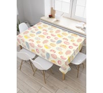 Прямоугольная скатерть JoyArty Милашки ежики из сатена tc_56457_120x145