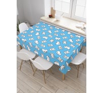 Прямоугольная скатерть JoyArty Плюшевые медвежата из сатена tc_29894_120x145