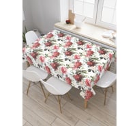 Прямоугольная скатерть JoyArty Полевые цветы из сатена tc_29797_120x145