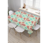Прямоугольная скатерть JoyArty Лепесточные брызги из сатена tc_21941_120x145