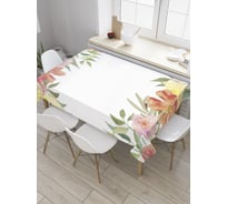 Прямоугольная скатерть JoyArty Нежные цветы из сатена tc_32780_120x145