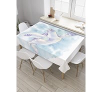 Прямоугольная скатерть JoyArty Океанская тортила из сатена tc_31538_120x145
