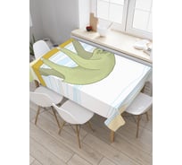 Прямоугольная скатерть JoyArty Ленивец в пути из сатена tc_37870_120x145