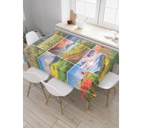 Прямоугольная скатерть JoyArty Красота лета из сатена tc_18460_120x145