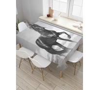 Прямоугольная скатерть JoyArty Лошадь у моря из сатена tc_378811_120x145