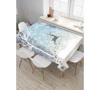 Прямоугольная скатерть JoyArty Олений след из сатена tc_5647_120x145
