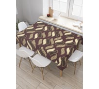 Прямоугольная скатерть JoyArty Плетение фигур из сатена tc_30481_120x145