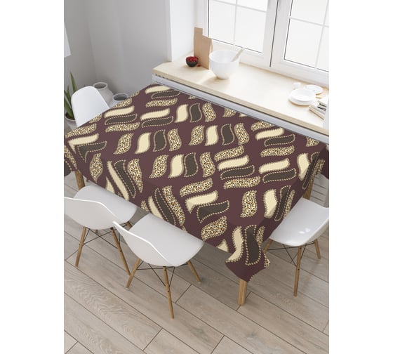 Прямоугольная скатерть JoyArty Плетение фигур из сатена tc_30481_120x145 1