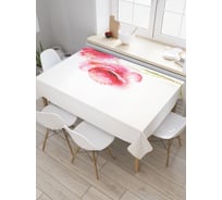 Прямоугольная скатерть JoyArty Красочные цветы из сатена tc_30432_120x145
